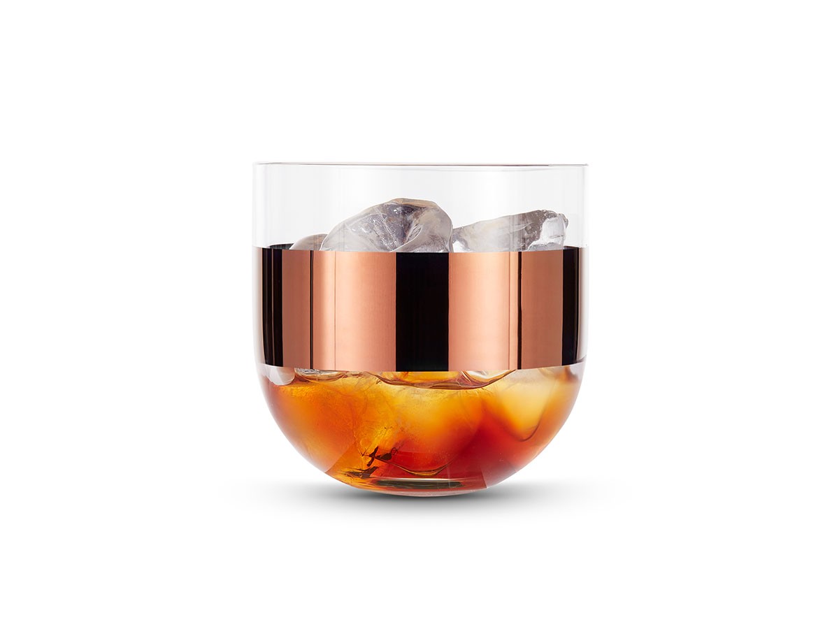 Tank Whisky Glass 2P Copper 14