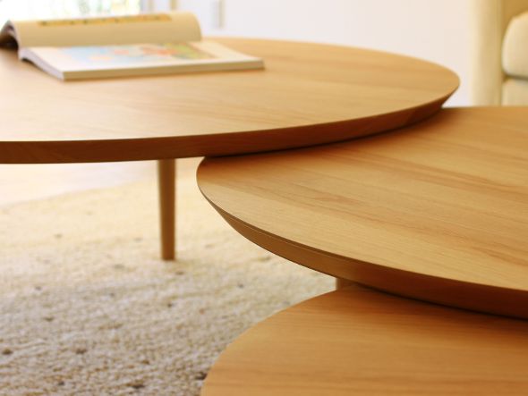 TAKANO MOKKOU BALLOON LIVING TABLE / 高野木工 バルーン リビングテーブル 90-2枚（ホワイトオーク） （テーブル > ローテーブル・リビングテーブル・座卓） 12