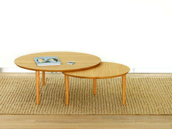 TAKANO MOKKOU BALLOON LIVING TABLE / 高野木工 バルーン リビングテーブル 90-2枚（ホワイトオーク） （テーブル > ローテーブル・リビングテーブル・座卓） 7