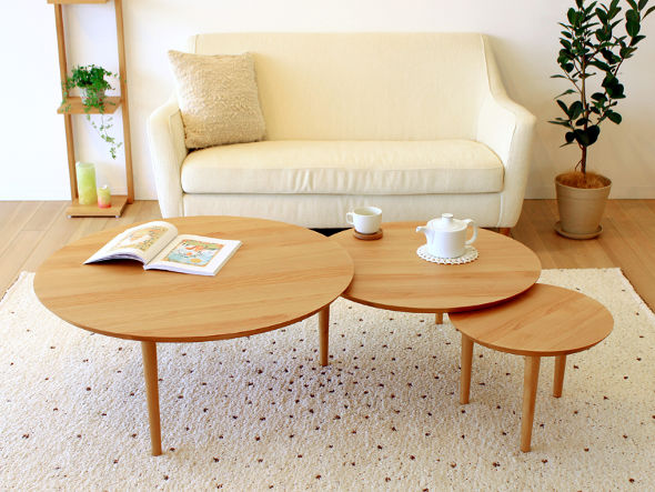 TAKANO MOKKOU BALLOON LIVING TABLE / 高野木工 バルーン リビングテーブル 90-2枚（ホワイトオーク） （テーブル > ローテーブル・リビングテーブル・座卓） 4