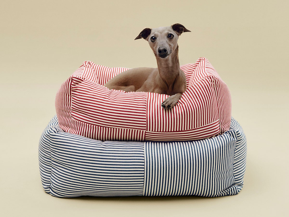 HAY HAY DOGS BY HOLLY GOLIGHTLY
DOGS BED ZIP MEDIUM / ヘイ ヘイ ドッグ コレクション
ドッグベッド ジップ M（レッド & ホワイトストライプ） （インテリア雑貨 > ペット用品） 5