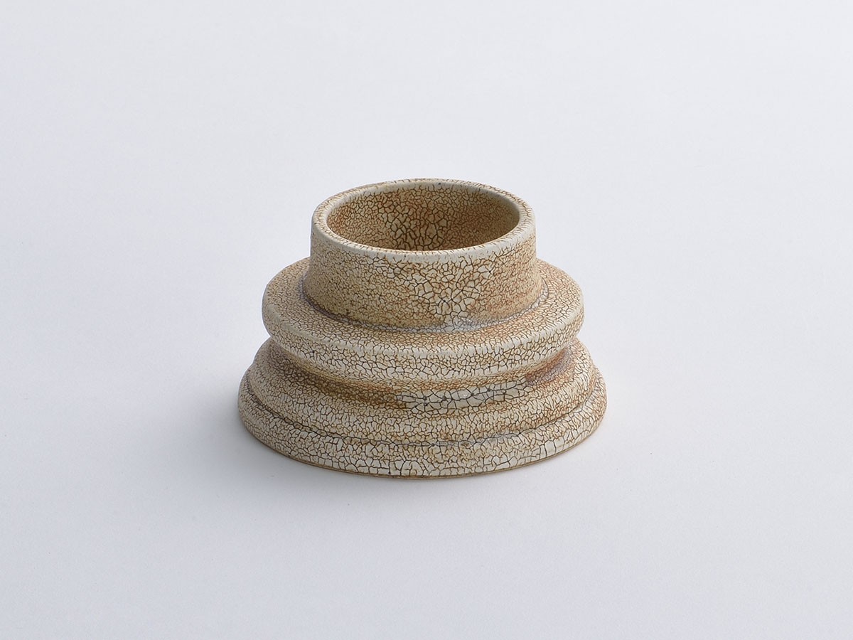 MISHIM POTTERY CREATION fractal cake plate + stand / ミシンポタリークリエイション フラクタル ケーキプレート + スタンド（サビ） （食器・テーブルウェア > 皿・プレート） 12