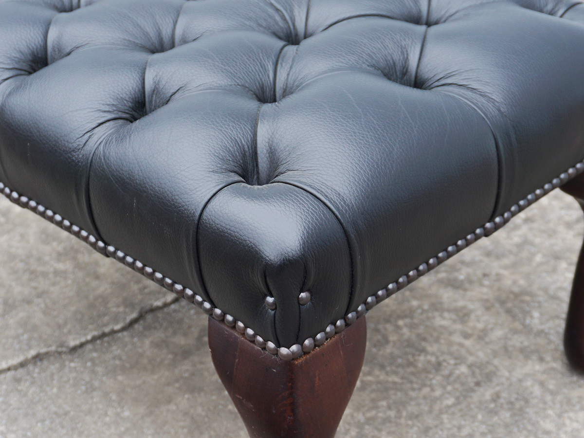 RE : Store Fixture UNITED ARROWS LTD. Chesterfield Ottman Black / リ ストア フィクスチャー ユナイテッドアローズ チェスターフィールド オットマン ブラック （ソファ > オットマン） 10