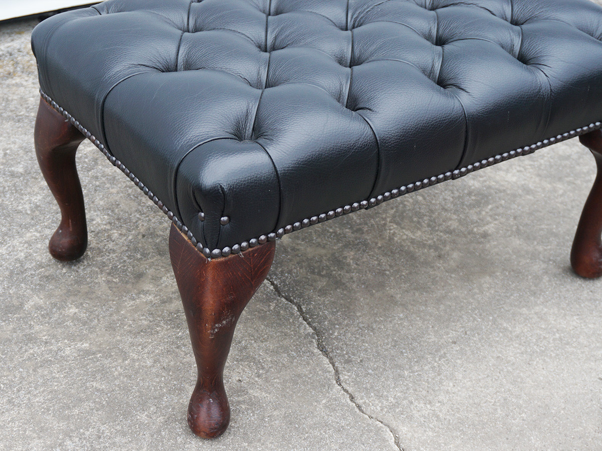 RE : Store Fixture UNITED ARROWS LTD. Chesterfield Ottman Black / リ ストア フィクスチャー ユナイテッドアローズ チェスターフィールド オットマン ブラック （ソファ > オットマン） 8