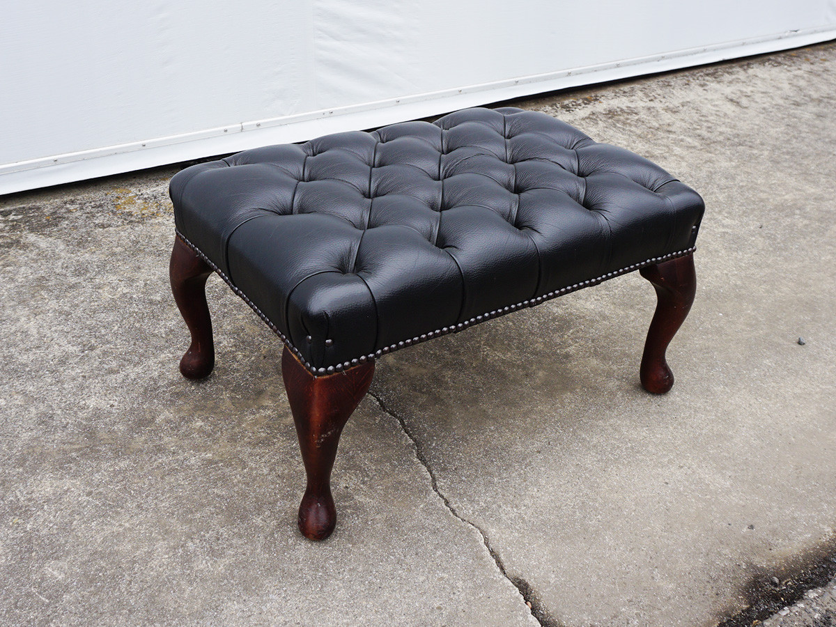 RE : Store Fixture UNITED ARROWS LTD. Chesterfield Ottman Black / リ ストア フィクスチャー ユナイテッドアローズ チェスターフィールド オットマン ブラック （ソファ > オットマン） 4