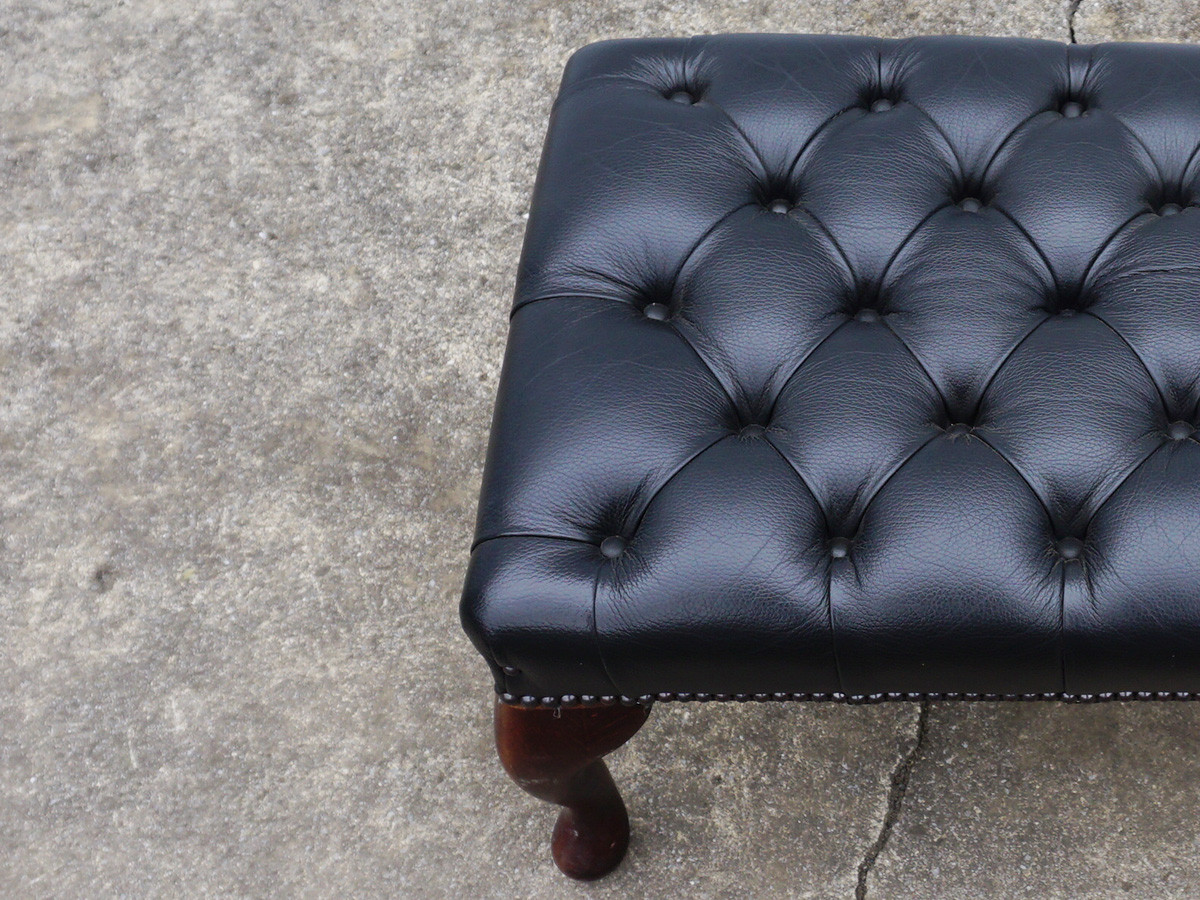 RE : Store Fixture UNITED ARROWS LTD. Chesterfield Ottman Black / リ ストア フィクスチャー ユナイテッドアローズ チェスターフィールド オットマン ブラック （ソファ > オットマン） 7