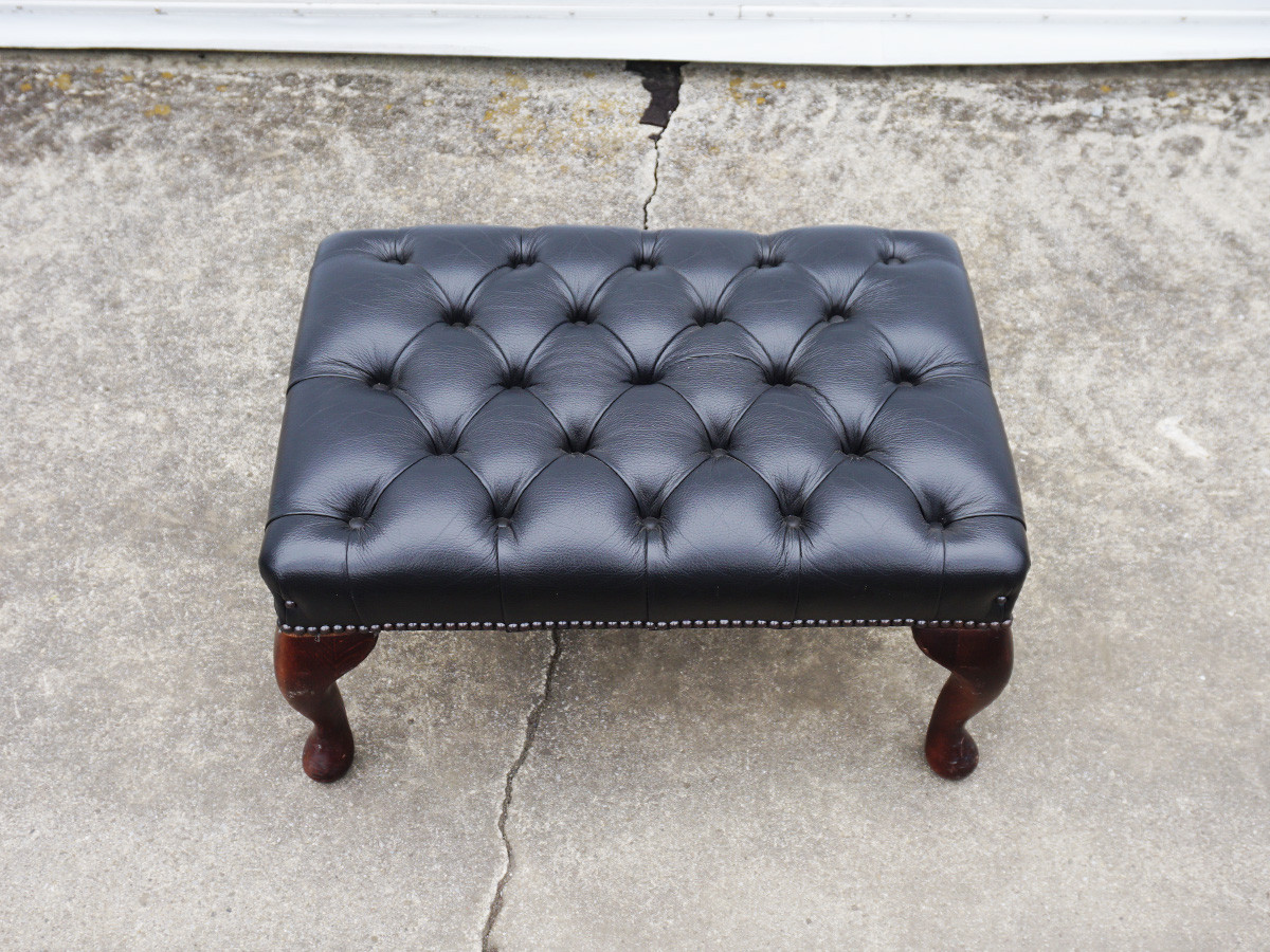 RE : Store Fixture UNITED ARROWS LTD. Chesterfield Ottman Black / リ ストア フィクスチャー ユナイテッドアローズ チェスターフィールド オットマン ブラック （ソファ > オットマン） 5