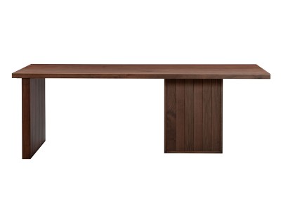 ウォールナットブラウン系のダイニングテーブル - インテリア