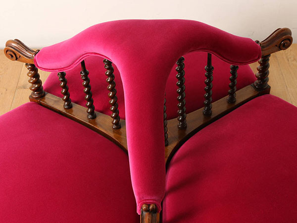 Lloyd's Antiques Real Antique 
Conversation Chair / ロイズ・アンティークス イギリスアンティーク家具
カンバセーションチェア （ソファ > ロビーソファ） 4