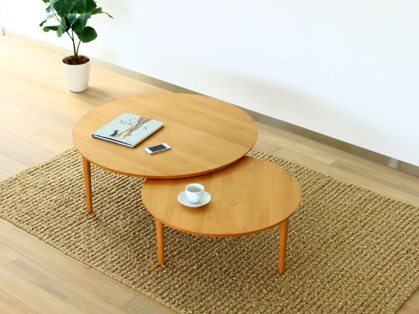 TAKANO MOKKOU BALLOON LIVING TABLE / 高野木工 バルーン リビングテーブル 90-2枚（アルダー） （テーブル > ローテーブル・リビングテーブル・座卓） 9