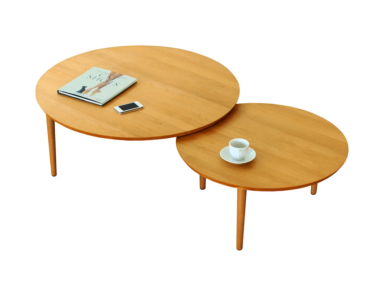 TAKANO MOKKOU BALLOON LIVING TABLE / 高野木工 バルーン リビングテーブル 90-2枚（アルダー） （テーブル > ローテーブル・リビングテーブル・座卓） 1