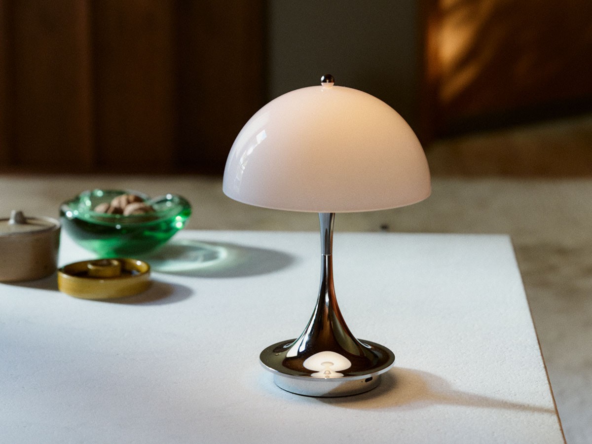 Louis Poulsen Panthella 160 Portable V3 / ルイスポールセン パンテラ 160 ポータブル V3（オパール・クローム） （ライト・照明 > テーブルランプ） 12