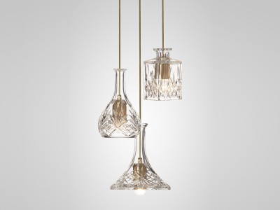 LEE BROOM DECANTER CHANDELIER 3 PIECE / リー・ブルーム デキャンタ