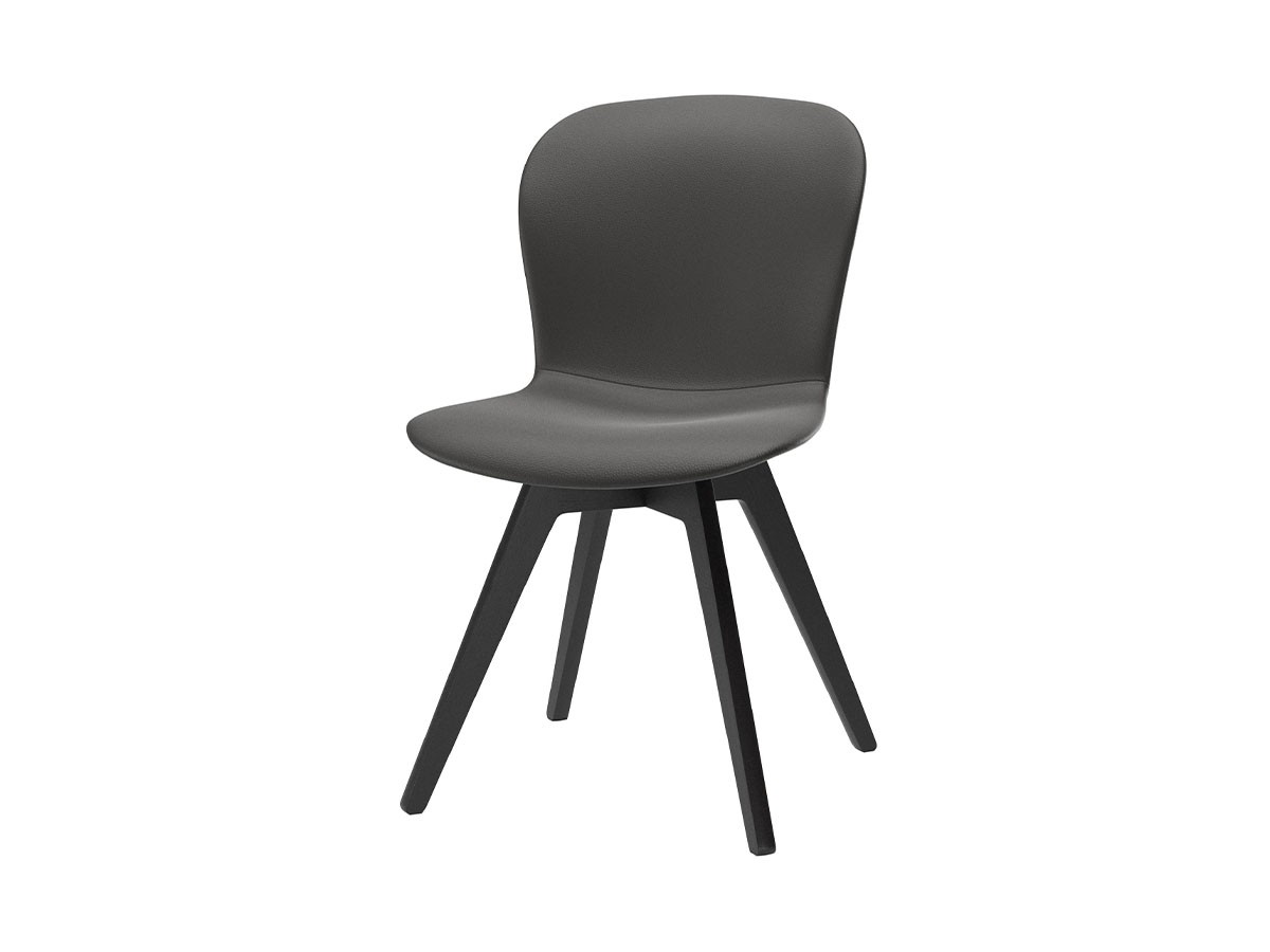 BoConcept ADELAIDE CHAIR / ボーコンセプト アデレード チェア 肘なし 木脚（エストリル レザー 0959 モール × エスプレッソオーク） （チェア・椅子 > ダイニングチェア） 1