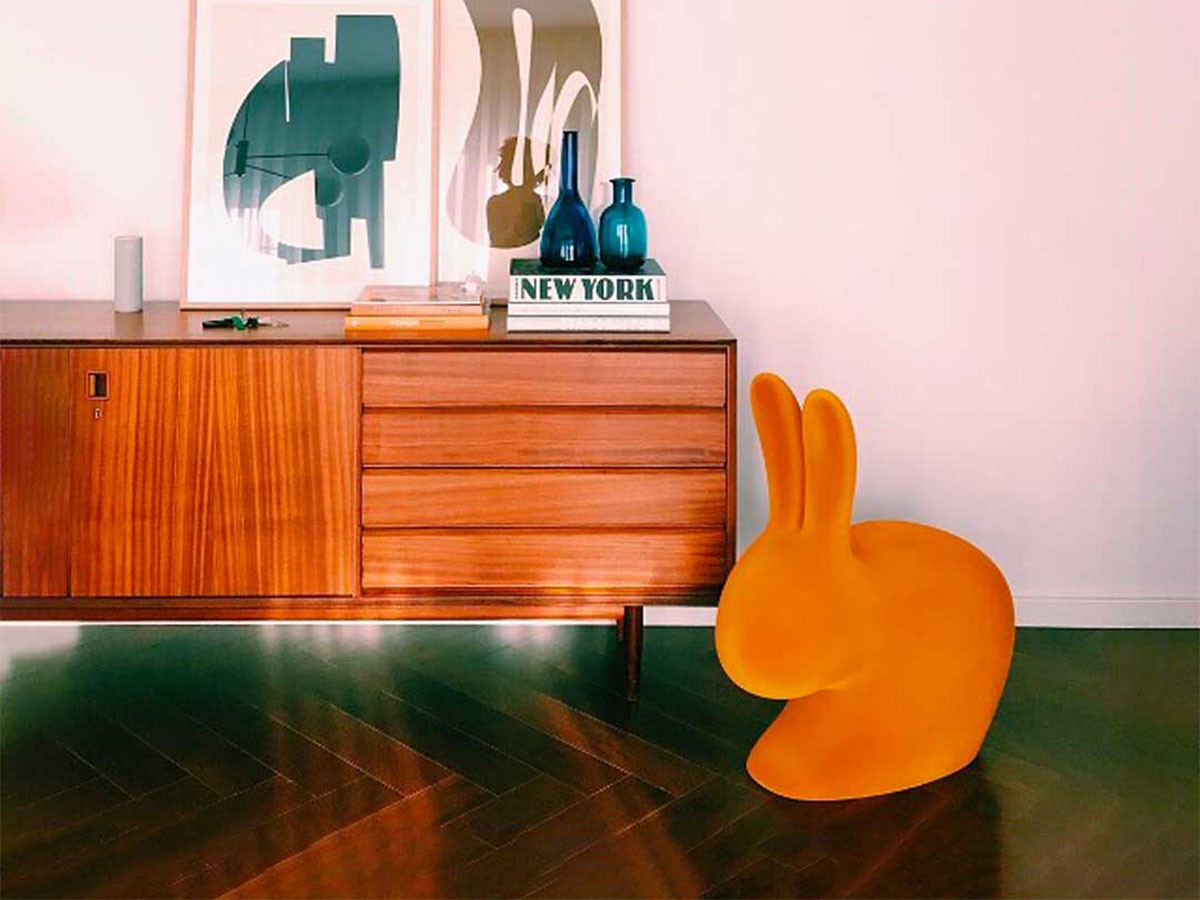 Qeeboo Rabbit Chair Velvet / キーブー ラビットチェア ヴェルヴェット （チェア・椅子 > ダイニングチェア） 5