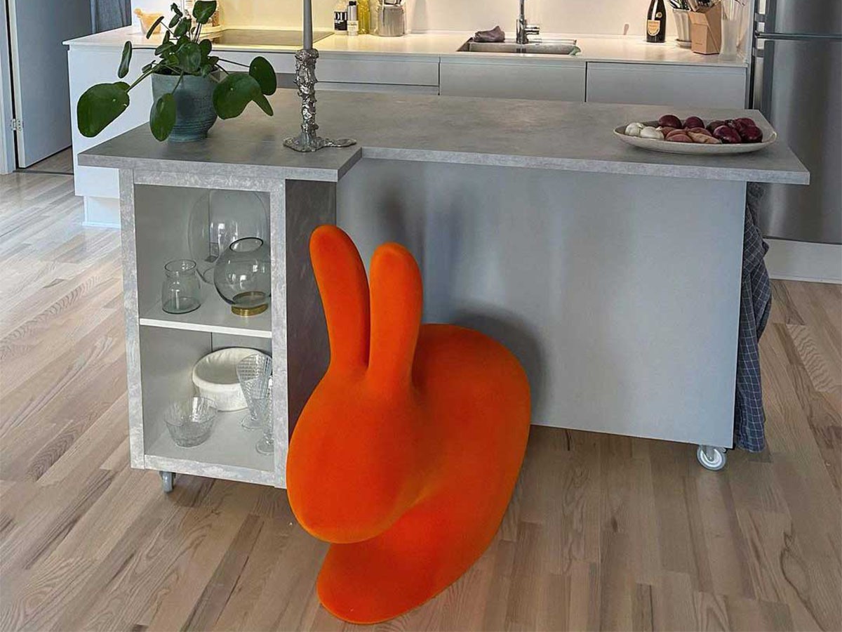 Qeeboo Rabbit Chair Velvet / キーブー ラビットチェア ヴェルヴェット （チェア・椅子 > ダイニングチェア） 6