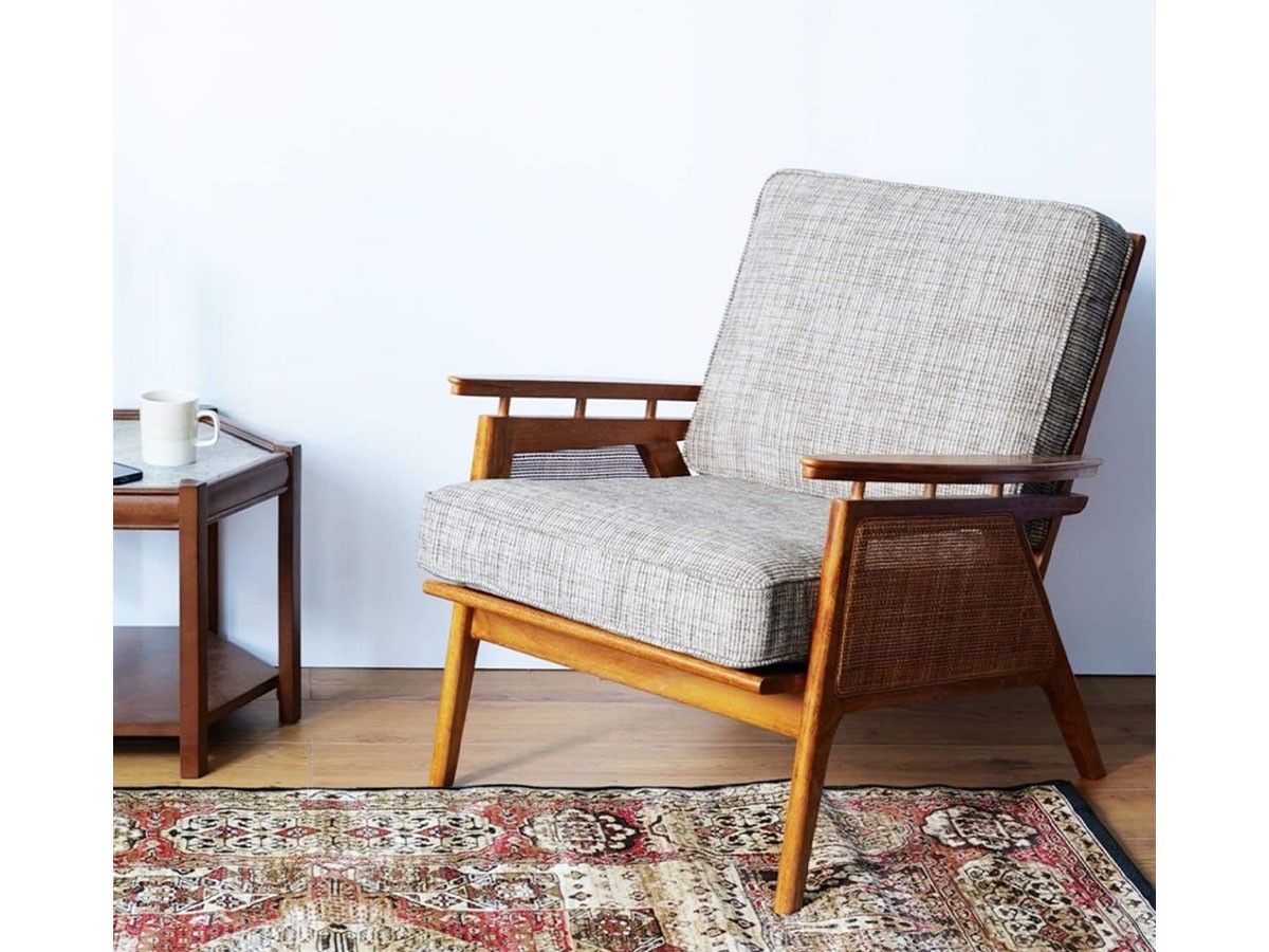 ACME Furniture WICKER LOUNGE CHAIR / アクメファニチャー ウィッカー ラウンジチェア（グレー） （チェア・椅子 > ラウンジチェア） 9