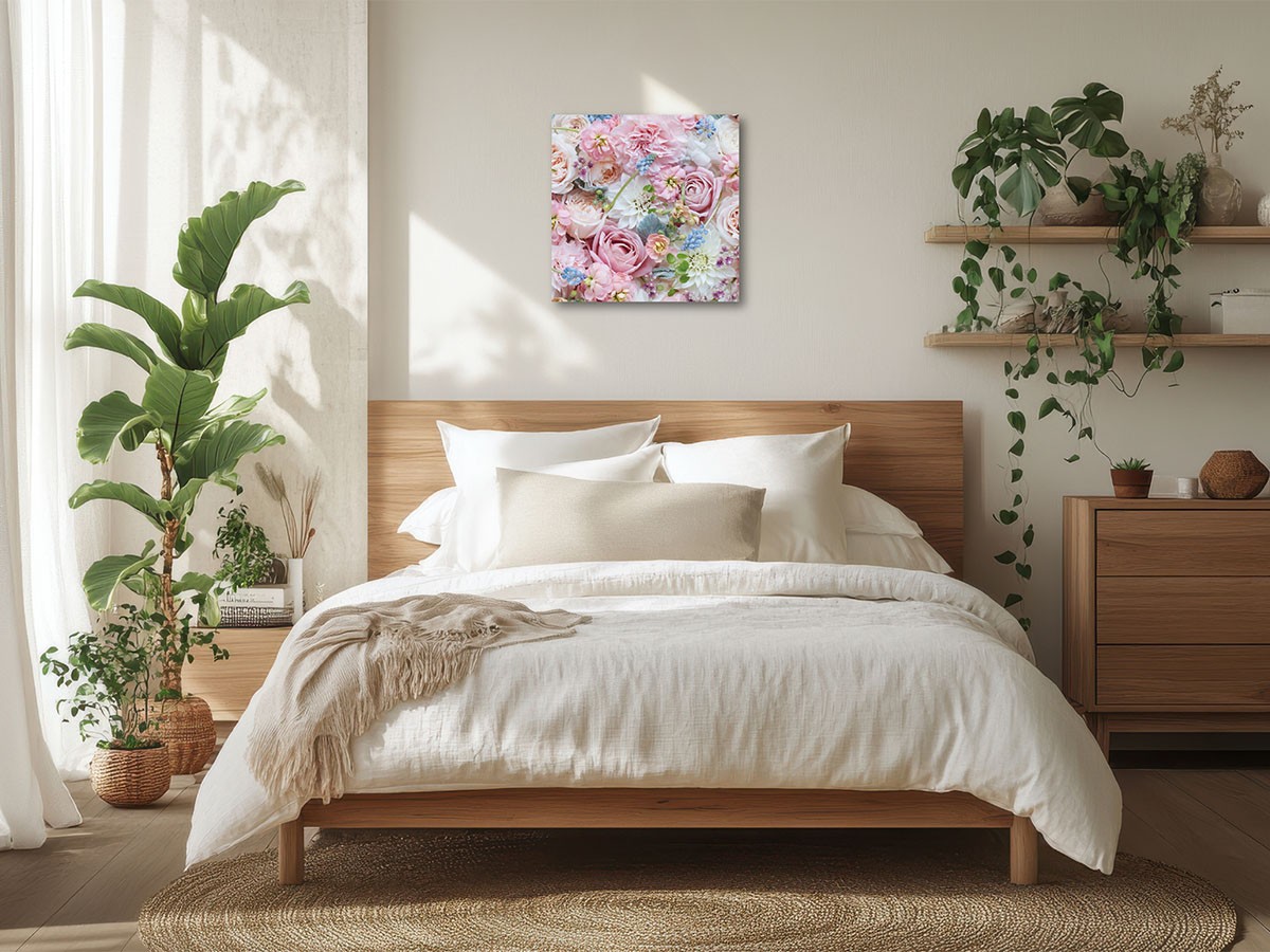 YOKO Takeuchi Pastel Bloom Rose Hermoney / ヨウコ タケウチ パステルブルーム ローズハーモニー スクエア （アート・オブジェ > フォトパネル・フォトアート） 2