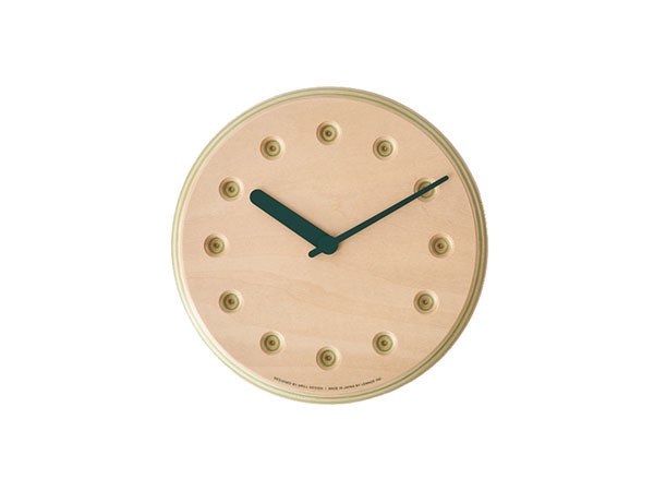 Lemnos Paper-Wood CLOCK dot / レムノス ペーパーウッド クロック ドット （時計 > 壁掛け時計） 2