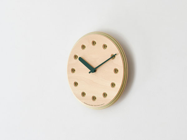 Lemnos Paper-Wood CLOCK dot / レムノス ペーパーウッド クロック ドット （時計 > 壁掛け時計） 4