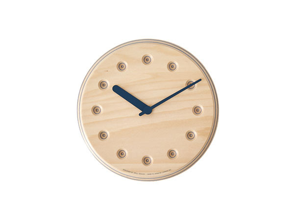 Lemnos Paper-Wood CLOCK dot / レムノス ペーパーウッド クロック ドット （時計 > 壁掛け時計） 1