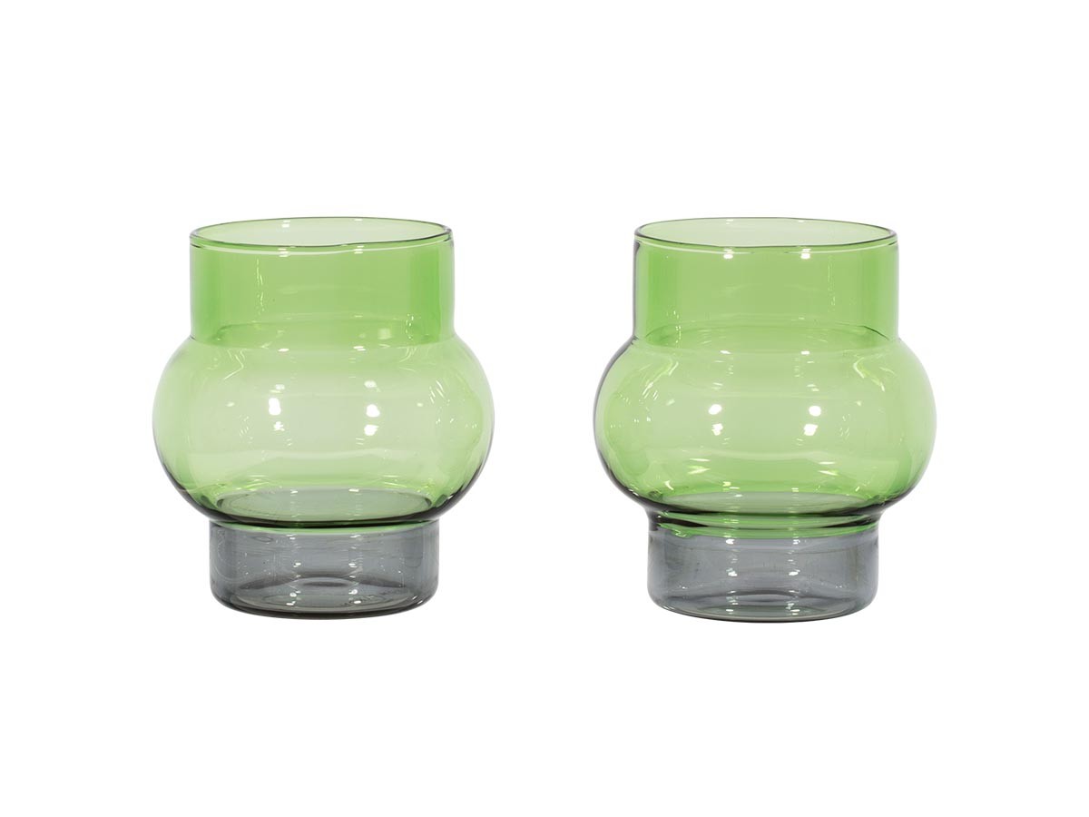 Tom Dixon. Bump Short Glass 2P Green / トム・ディクソン バンプ ショートグラス 2個セット（グリーン） （食器・テーブルウェア > タンブラー・グラス） 1