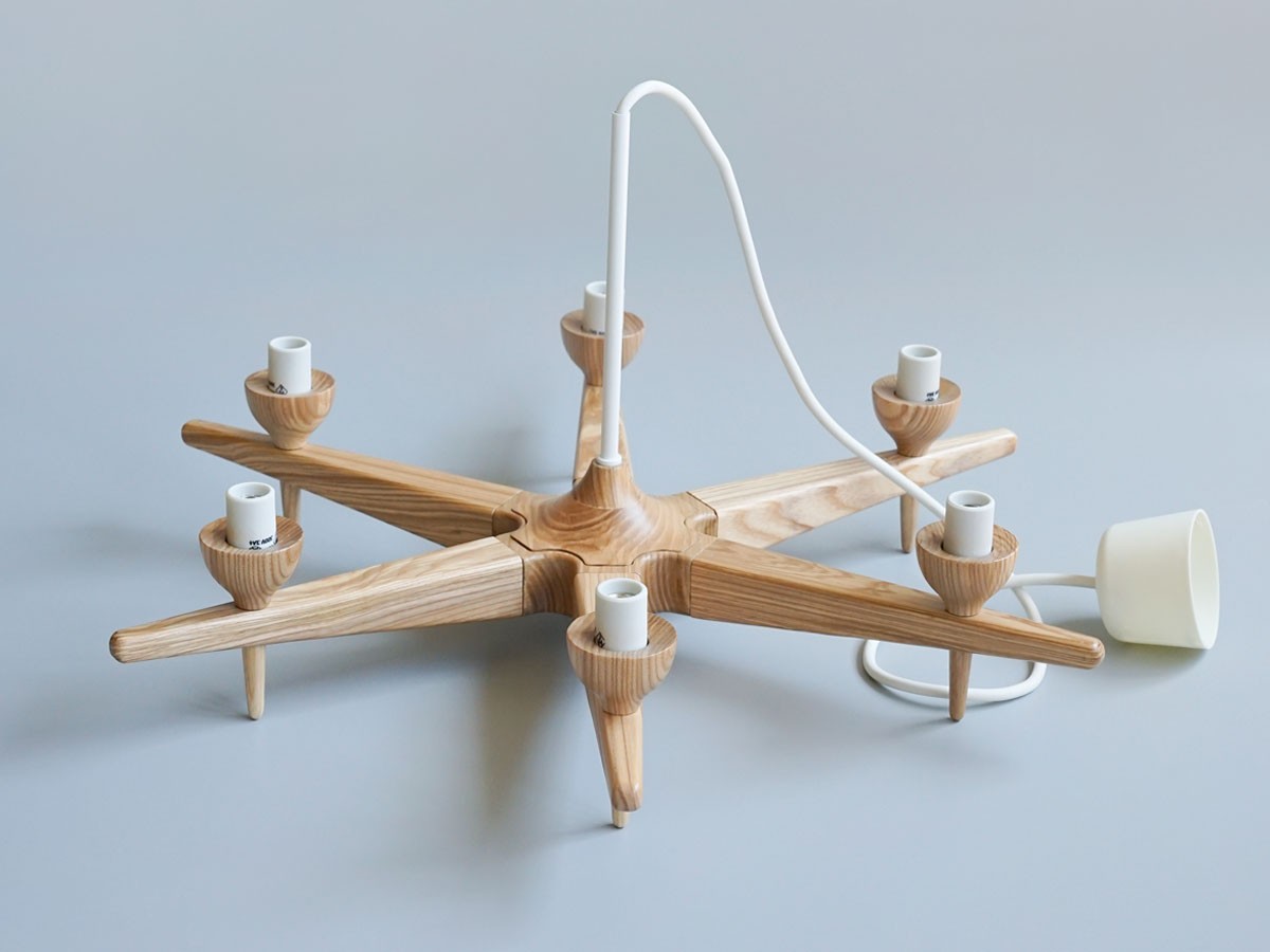 Slojd Wood Chandelier / スロイド ウッドシャンデリア 6灯 （ライト・照明 > シャンデリア） 26