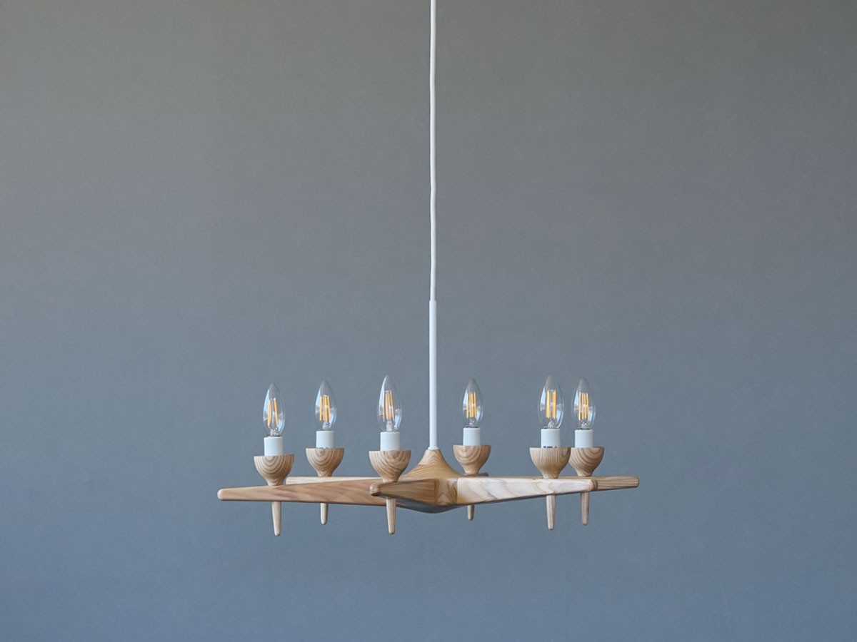 Slojd Wood Chandelier / スロイド ウッドシャンデリア 6灯 （ライト・照明 > シャンデリア） 21