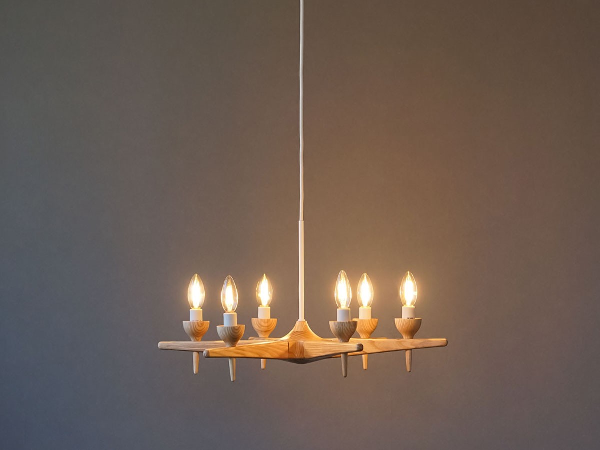 Slojd Wood Chandelier / スロイド ウッドシャンデリア 6灯 （ライト・照明 > シャンデリア） 22