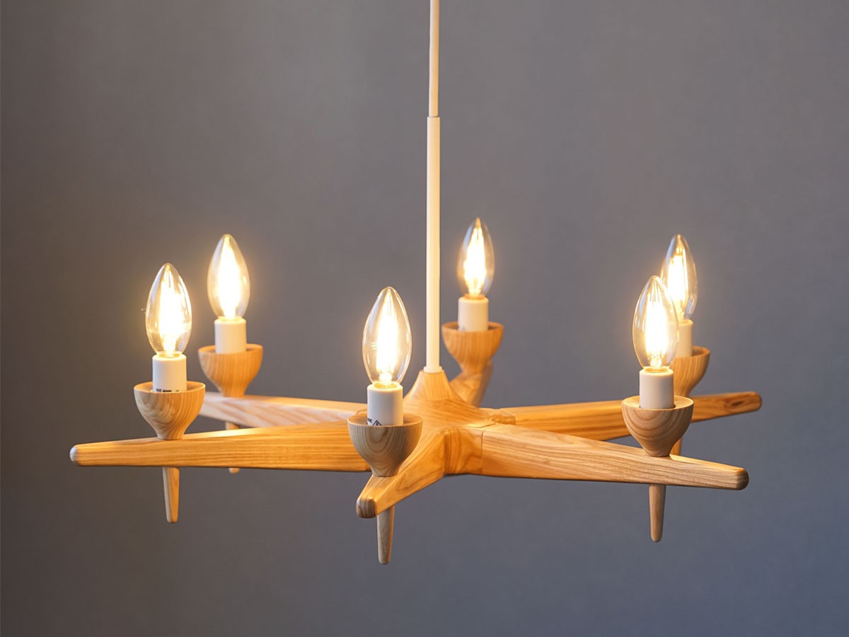 Slojd Wood Chandelier / スロイド ウッドシャンデリア 6灯 （ライト・照明 > シャンデリア） 25