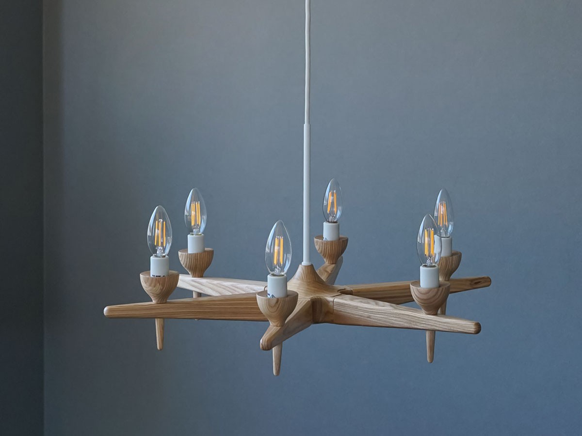 Slojd Wood Chandelier / スロイド ウッドシャンデリア 6灯 （ライト・照明 > シャンデリア） 23