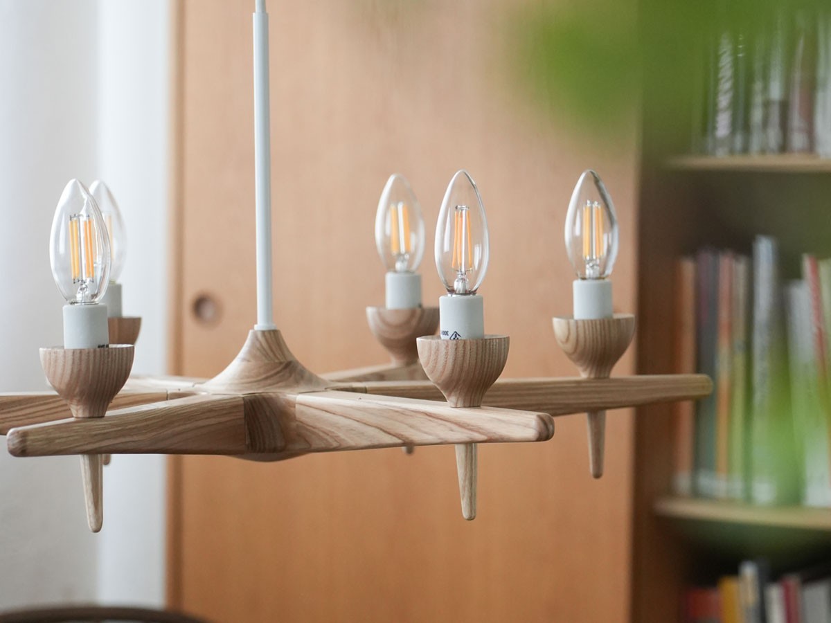 Slojd Wood Chandelier / スロイド ウッドシャンデリア 6灯 （ライト・照明 > シャンデリア） 14