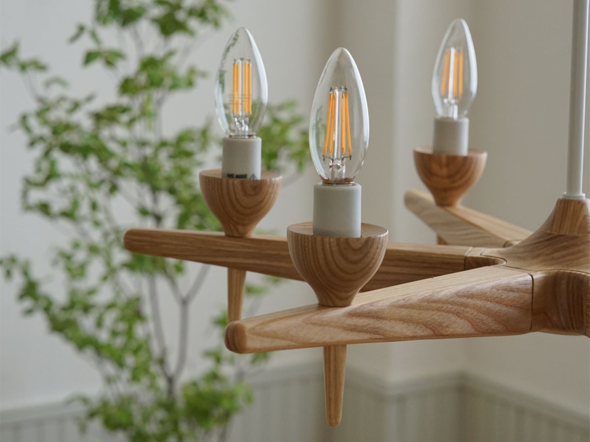 Slojd Wood Chandelier / スロイド ウッドシャンデリア 6灯 （ライト・照明 > シャンデリア） 16