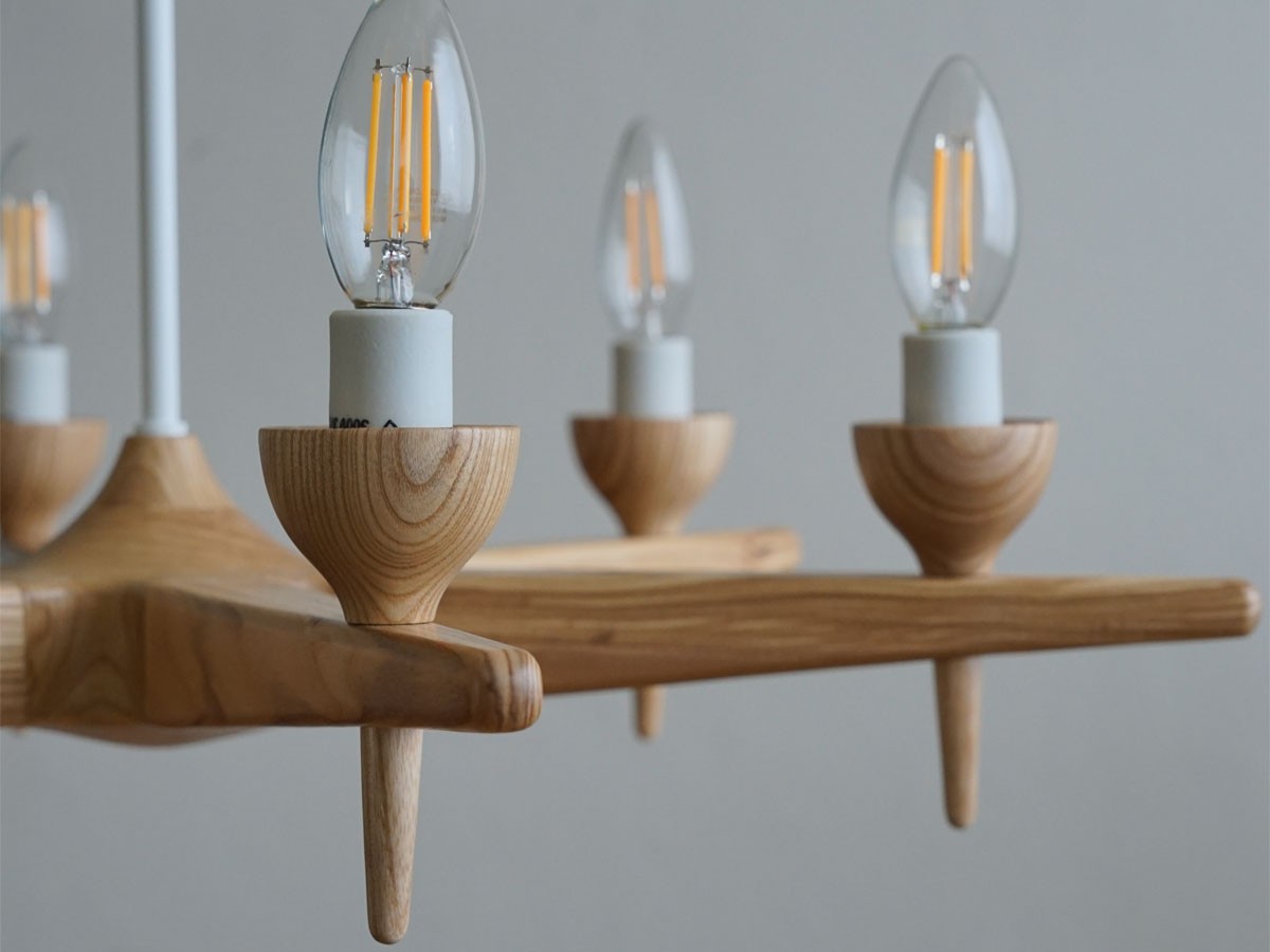 Slojd Wood Chandelier / スロイド ウッドシャンデリア 6灯 （ライト・照明 > シャンデリア） 17