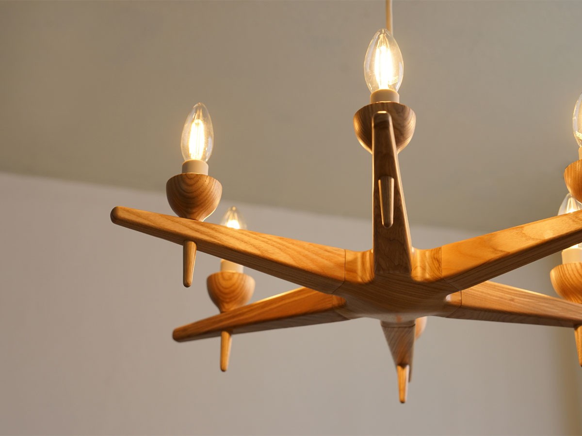 Slojd Wood Chandelier / スロイド ウッドシャンデリア 6灯 （ライト・照明 > シャンデリア） 10