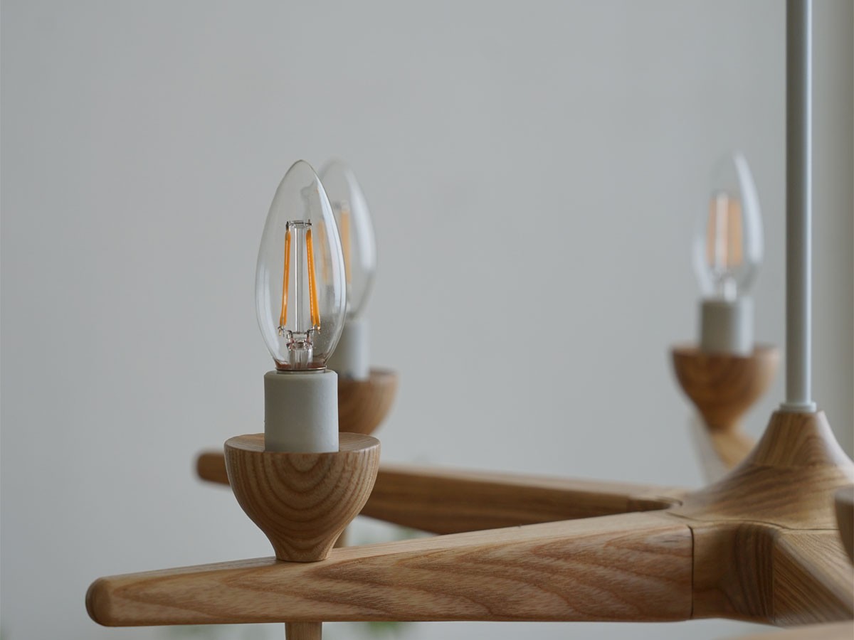Slojd Wood Chandelier / スロイド ウッドシャンデリア 6灯 （ライト・照明 > シャンデリア） 19