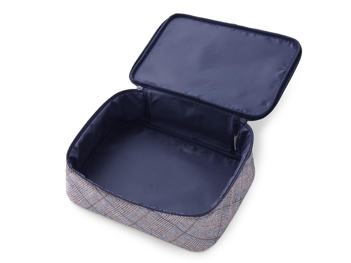 HOTEL LIKE INTERIOR Posh Plaid Pouch / ホテルライクインテリア ポッシュプレイドポーチ 刺繍入り4点セット（ネイビー × レッド） （インテリア雑貨 > その他インテリア雑貨） 7