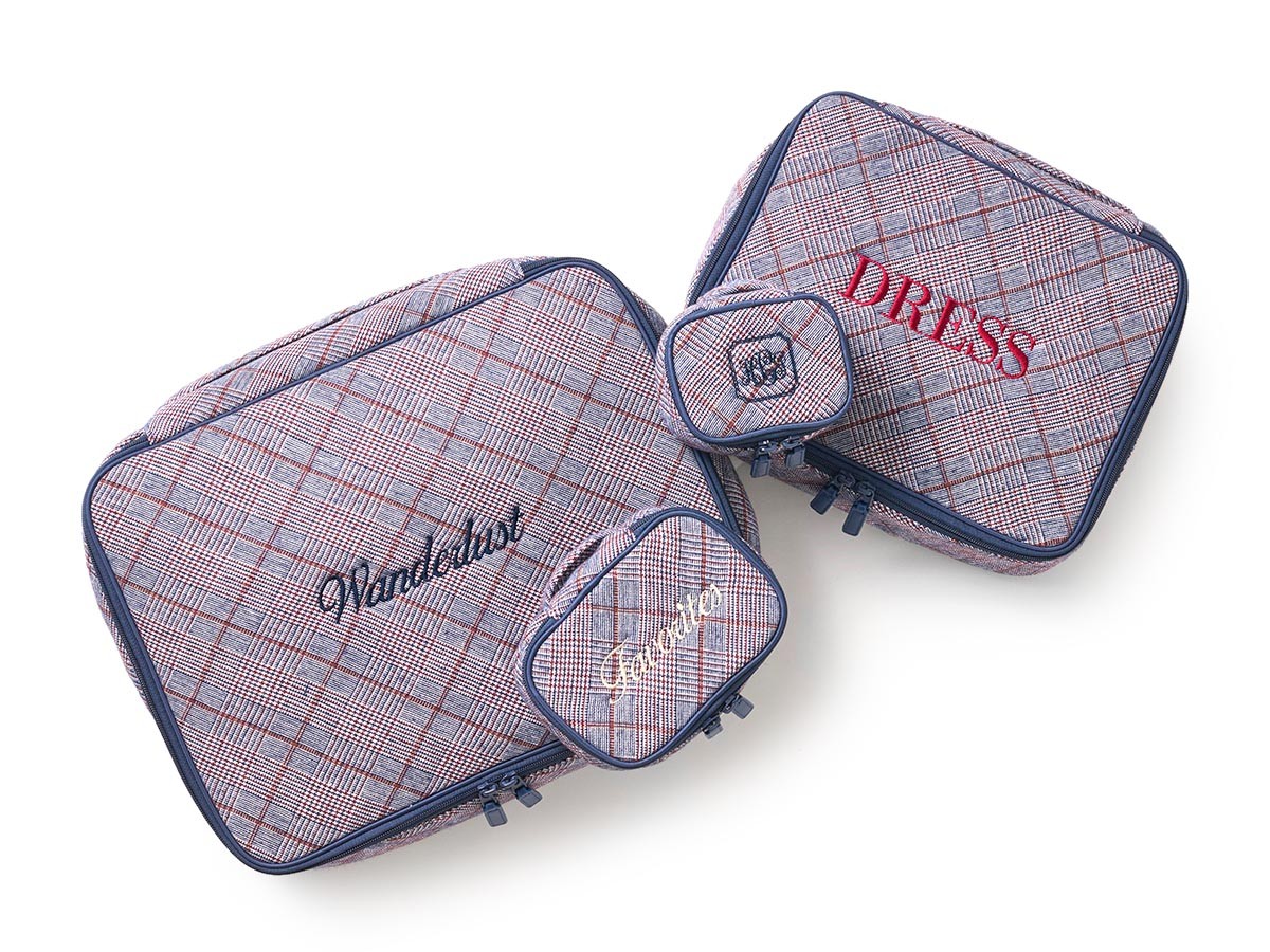 HOTEL LIKE INTERIOR Posh Plaid Pouch