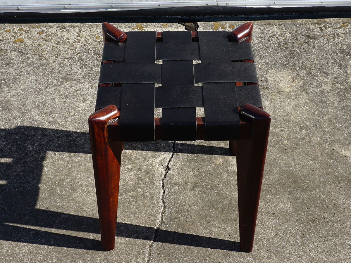 Woven Leather Stool B 4