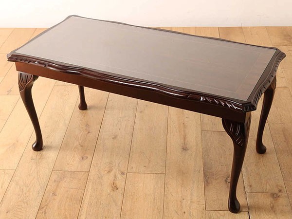 Lloyd's Antiques Real Antique Q/A Glass Top Coffee Table / ロイズ