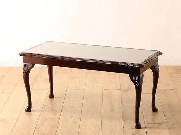 Lloyd's Antiques Real Antique Q/A Glass Top Coffee Table / ロイズ 