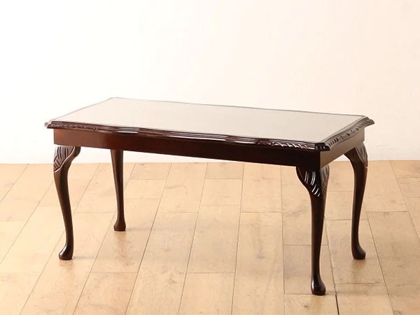 Lloyd's Antiques Real Antique Q/A Glass Top Coffee Table / ロイズ