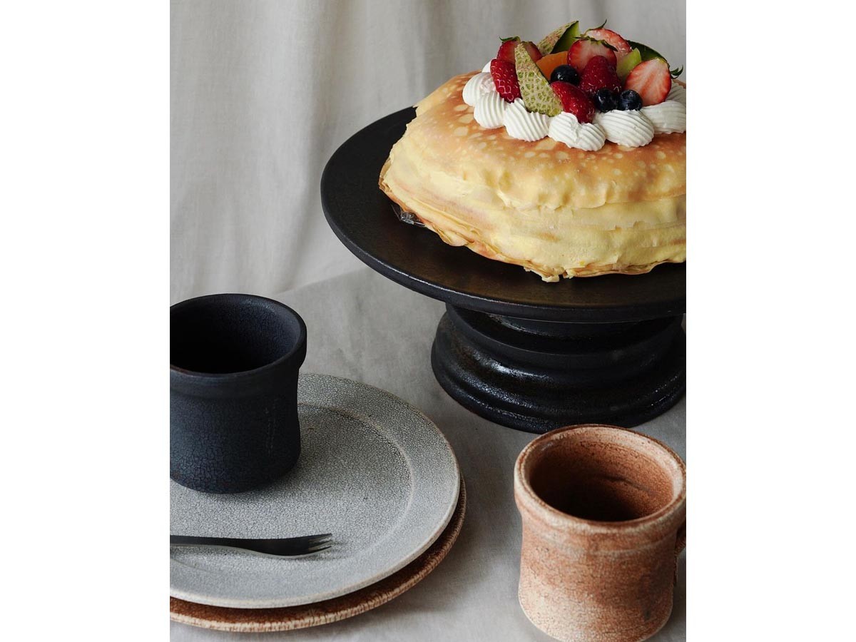 MISHIM POTTERY CREATION fractal cake plate hibi / ミシンポタリークリエイション フラクタル ケーキプレート（ヒビ） （食器・テーブルウェア > 皿・プレート） 16