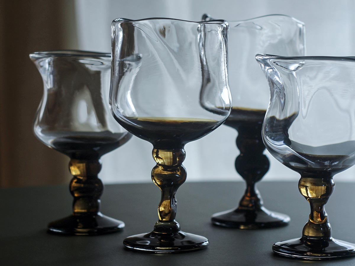COCHI ENISHI GLASS SET
SUKE - KUROURUSHI / コチ 縁 グラス ペアセット（透け黒漆） （食器・テーブルウェア > タンブラー・グラス） 12