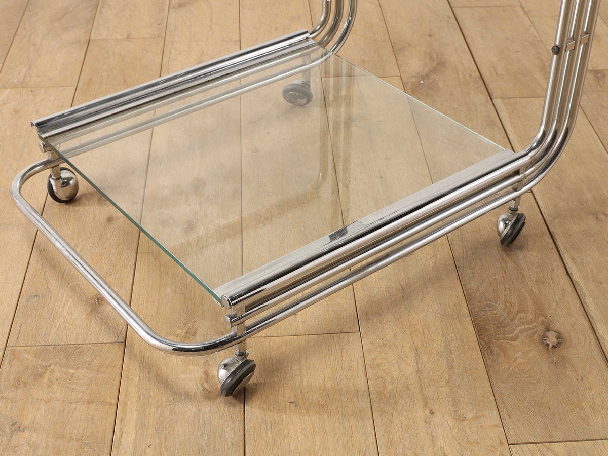 Lloyd's Antiques Real Antique 
Fontana Arte Chrome Tea Cart / ロイズ・アンティークス イタリアアンティーク家具
フォンタナ アルテ クロムティーカート （収納家具 > ワゴン） 7