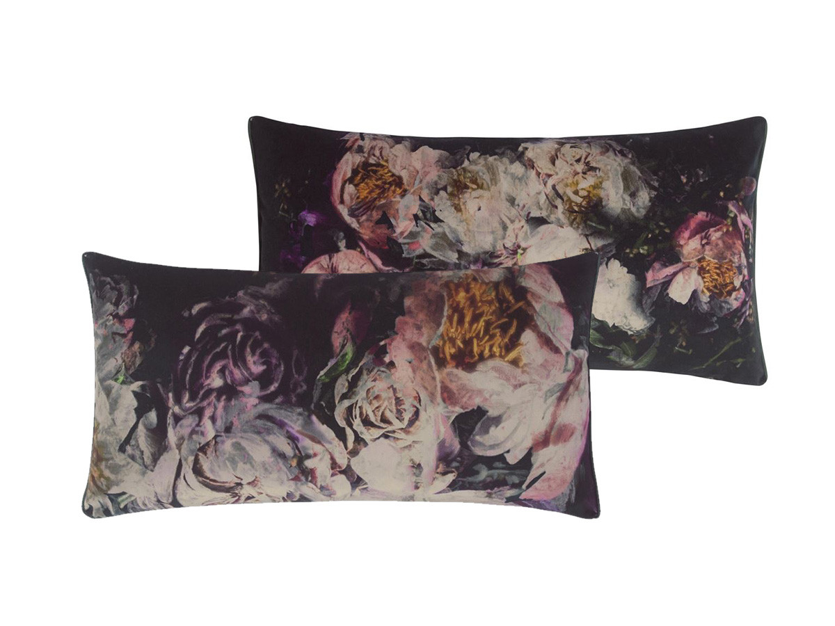 DESIGNERS GUILD Fleur De Nuit Noir Cushion / デザイナーズギルド