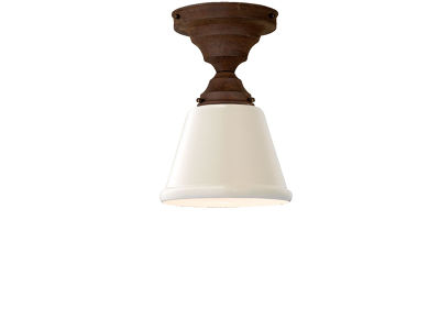 【美品】FLYMEe シーリングランプ アンティーク FLYMEe Factory CUSTOM SERIES Basic Ceiling Lamp × Mini Trap Enamel
