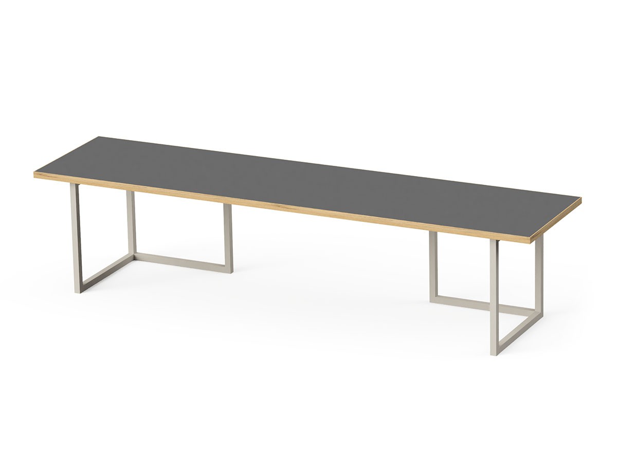 stiiilll Table Set / スティール テーブルセット
メラミンウッド天板 ハーフ + スチール脚 S （テーブル > ローテーブル・リビングテーブル・座卓） 4