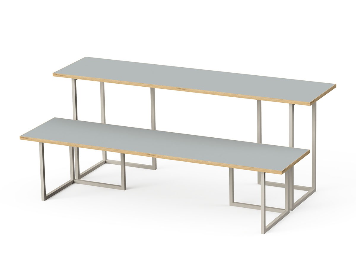 stiiilll Table Set / スティール テーブルセット
メラミンウッド天板 ハーフ + スチール脚 S （テーブル > ローテーブル・リビングテーブル・座卓） 21