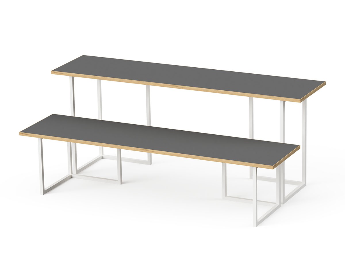 stiiilll Table Set / スティール テーブルセット
メラミンウッド天板 ハーフ + スチール脚 S （テーブル > ローテーブル・リビングテーブル・座卓） 22